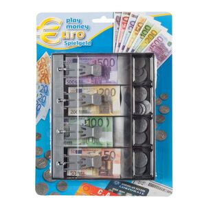 Spielm�nzen 87-teilig mit Kassenfach Kasse Kinder Ladenzubeh�r Spielzeugscheine