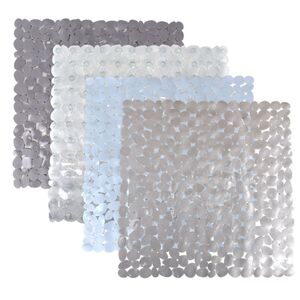Duscheinlage Steinoptik ca. 53 x 53 cm rutschfeste Unterlage mit Saugn�pfen