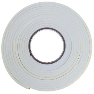 5,5 m Schaumstoff Dichtungsband mit 9 x 5 mm Profil in Wei� Dichtungsstreifen