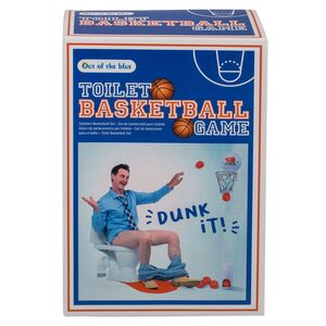 Basketball Toilettenset Korb  15 cm mit Bllen und Spielmatte frs Badezimmer 