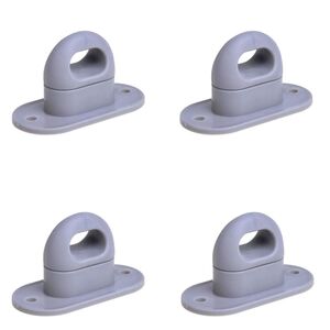 4er Kunststoff Drehverschlsse fr Ovalsen Befestigung fr Planensen in Grau
