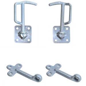Einfall �sen mit Ladebordwandhaken rechts & links (4-tlg.) f�r Anh�ngerklappen