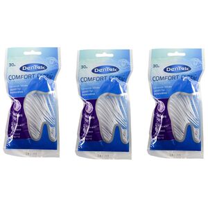 Zahnseide-Sticks 30er DenTek Comfort Clean 3er-Set Zahnseide Zahnstocher