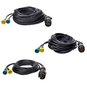Kabelsatz 7-polig f�r Anh�nger Beleuchtung 5 / 7 / 9m mit Steckverbindern 5-pol.