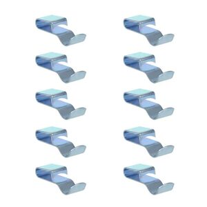 10 Chassisklemmen f�r Kabel aus Metall in Silber je 43 mm Kabelklemmen