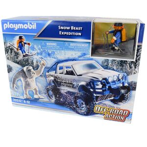 PLAYMOBIL Off-Road Action 70532 Schnee- Expedition mit Yeti, Truck und Skifahrer