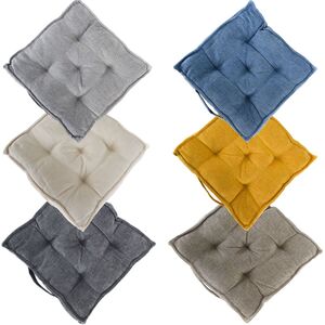 Boxsitzkissen Chenille 40 x 40 x 8 cm Polsterung f�r St�hle mit Trageschlaufe 