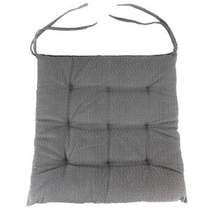 Sitzkissen gestreift mit 9 Punktesteppung 40x40x5 cm Stuhlpolster mit B�ndern
