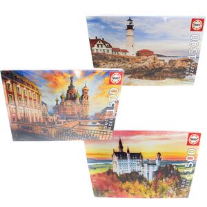 EDUCA Puzzle 1500 Teile im Querformat 85 x 60 cm kontrastreiche Landschaft