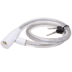 Spiralkabelschloss mit Schl�sseln Fahrradschloss 15 x 800mm kunststoffummantelt