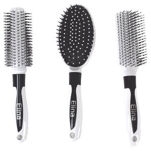 Haarb�rste aus Kunststoff in Wei� zum K�mmen von Frisuren ca. 23 cm Kamm B�rste