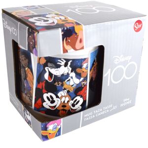 Tasse mit 100 Jahre Disney Motiv ca. 325ml aus Keramik Zeichentrickfiguren 11oz