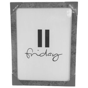 Bilderrahmen MDF f�r 30 x 40 cm Bilder zum H�ngen grau marmoriert Rahmen