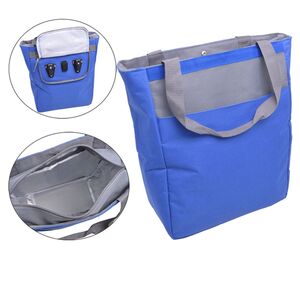 K�hltasche f�r Gep�cktr�ger Fahrradtasche 32 x 14 x 15 cm blau Rei�verschluss