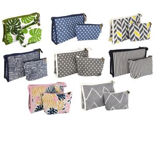 Kulturbeutel Set Kosmetiktasche m. Rei�verschluss Reiseset Kosmetik Textilbeutel