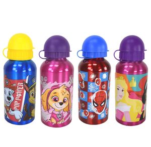 Aluminium Motiv Trinkflasche f�r Kinder 400ml Isoflasche mit Kappe Kinderflasche