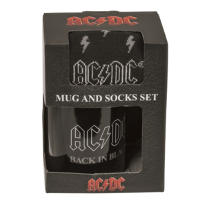 AC/DC Set Geschenkset Tasse und Socken Strmpfe Fanartikel