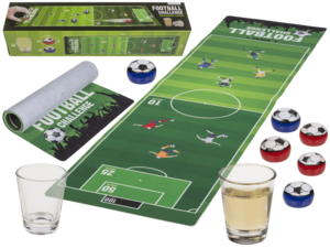 Fuball Trinkspiel fr Erwachsene & Partys mit 2 Shotglsern