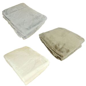 Flanell Kuscheldecke XL 150x200cm Wohndecke Feder Pr�gung in 3 Farben