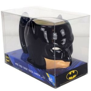 3D Motivtasse Kopf Batman Keramiktasse mit Geschenkbox 325 ml