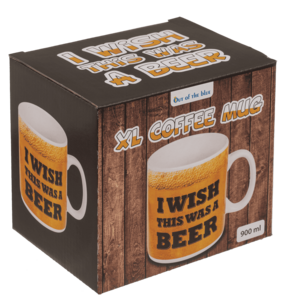witzige XL Tasse i wish i was a beer 800ml Kaffeetasse