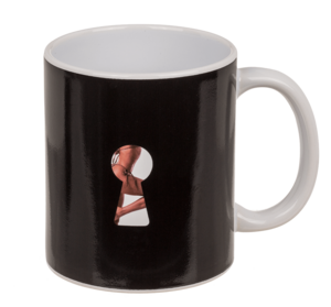 Tasse Stripper Girl Motiv 350ml aus Steingut Farbwechseltasse