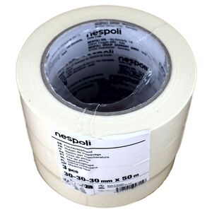 Flachkreppband Set 3x50m 30-30-30mm Klebeband Abdeckband Malerkrepp