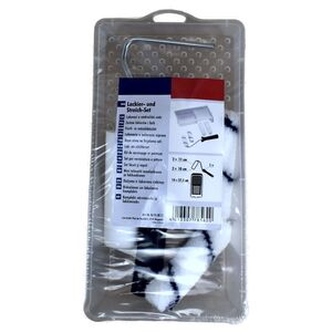Lackier-Set 6tlg. Streichset Farbroller 4 Walzen, B�gel und Wanne 