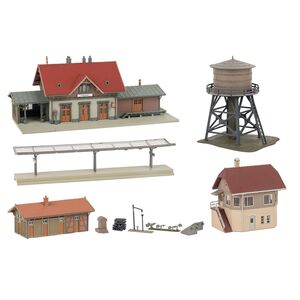 Faller Bausatz N 239011 Aktions Set Bahnhof Feldsee