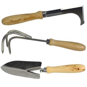Gartenwekzeug Kleingrubber Schaufel Fugenkratzer mit Holzgriff
