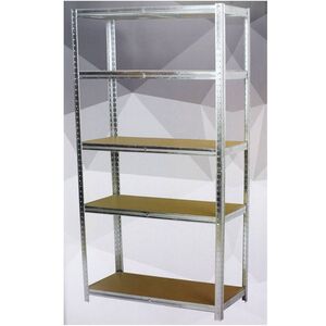 Schwerlastregal mit 5 Einlegeb�den 175kg pro Boden Metall Holz