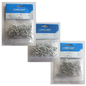 Blindnieten mit Flachkopf Nieten aus Alu/Stahl 50 St�ck verschiedene Gr��en