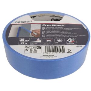 Washitape f�r Au�en 25 mm Klebeband Rolle blau