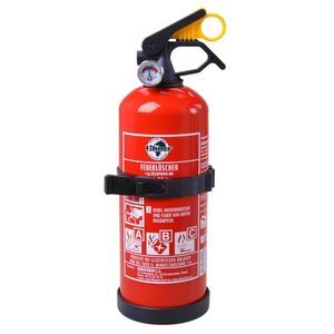 Feuerl�scher ABC Pulver 1 kg mit Halterung von -30-C bis +60-C Klasse A B C