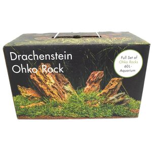 Aquarium Deko Set Drachenstein 9 Steine zwischen 6 und 16 cm f�r 60L Becken