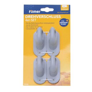 Drehverschl�sse f�r Oval�sen Befestigung f�r Planen�sen 4er Set Kunststoff