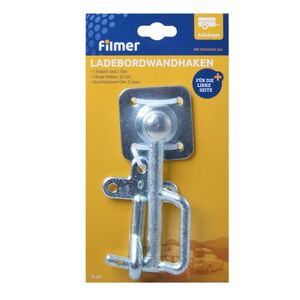 Ladebordwandhaken links Set mit �se 6x6 cm Anh�nger Haken Metall
