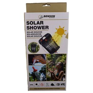 Camping Solardusche 20L aus Kunststoff zum aufh�ngen schwarz