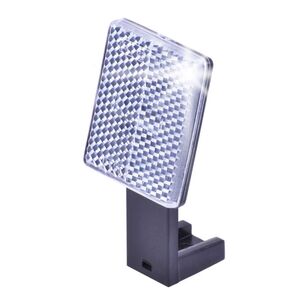 Fahrrad Front Reflektor in Wei� ca. 75 x 35 x 20 mm verstellbar