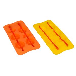 Silikon Eisw�rfelbeh�lter 22 x 11 x 2 cm Eisw�rfelbeh�lter in Frucht Spie� Form