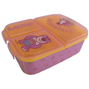 Lunchbox f�r Kinder mit 3 F�chern aus Kunststoff Toy Story Lotso Strawbarry