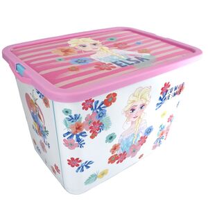 Aufbewahrungsbox 23L mit Deckel 39x29x28cm aus Kunststoff Frozen