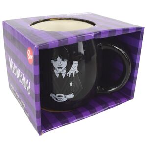 Tasse mit Wednesday Addams Motiv ca. 380ml aus Keramik