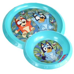 Teller oder Sch�ssel f�r Kinder Motiv aus Bluey Mikrowellengeschirr