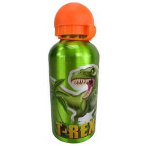 Aluminium Trinkflasche f�r Kinder 400 ml Dinosaurier mit Kappe