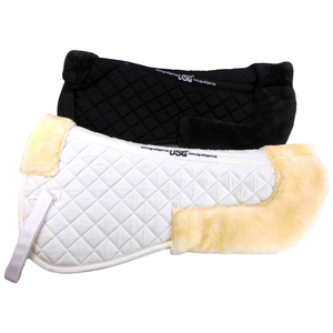 USG Sattelunterlage mit Kunstfell Optik aus Baumwolle und Webpelz Sattelpad 