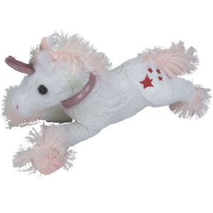 Einhorn Pferd wei� rosa Pl�schfigur Pl�sch Kuscheltier Teddy Stofftier 35 cm