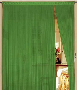 Fadenvorhang 90 cm x 240 cm (BxH) gr�n