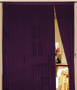 Fadenvorhang 90 cm x 240 cm (BxH) lila