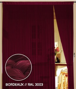 Fadenvorhang 90 cm x 240 cm (BxH) bordeaux